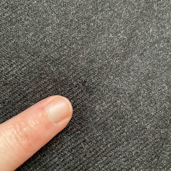 Oscar de la Renta Mens Blazer 43R Charcoal Gray Wool Flannel Two Button Jacket - Picture 8 of 11